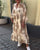 Giavanna - Casual Flared Sleeve Long Printed Dress