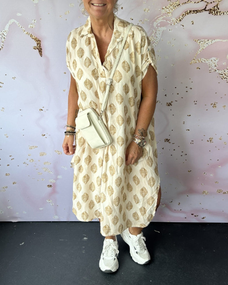 Lona™ Loose Lapel Collar Dress