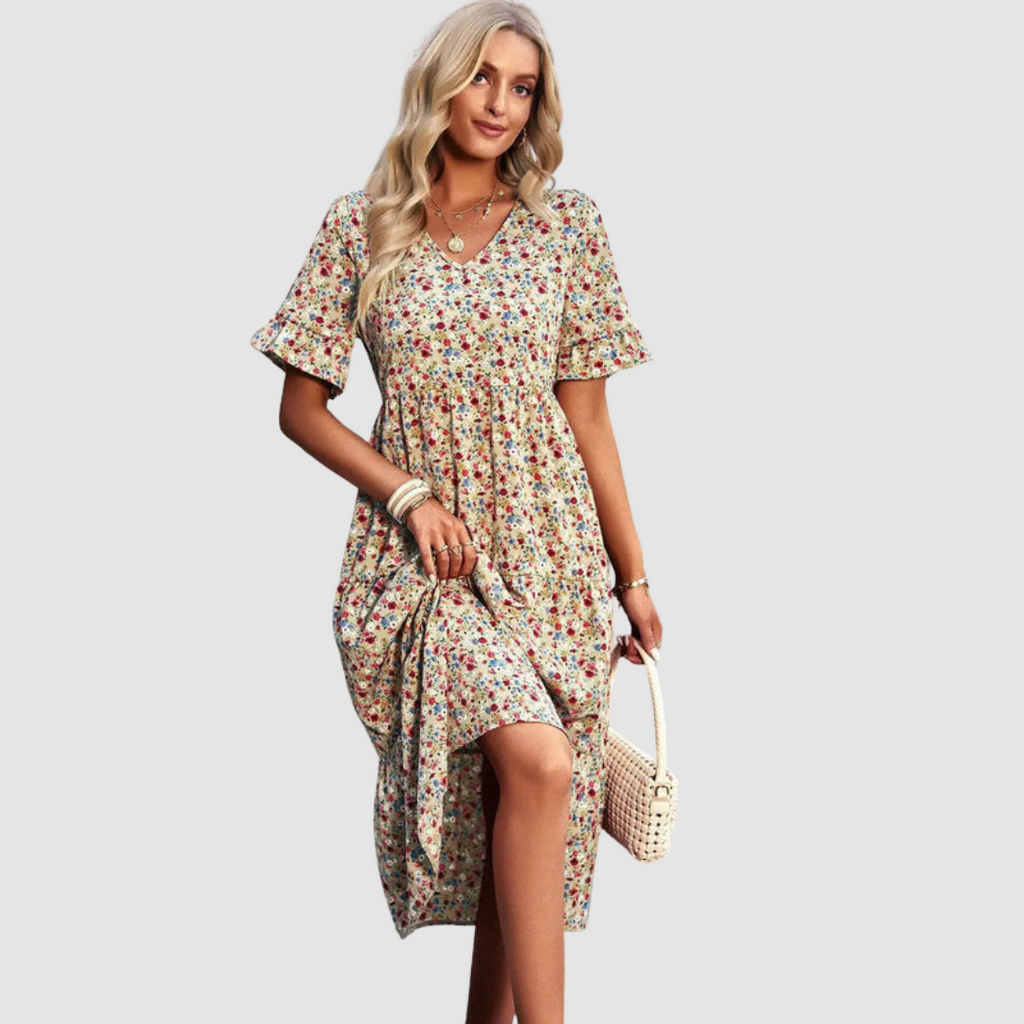 Thalia™ V-Neck Floral Dress