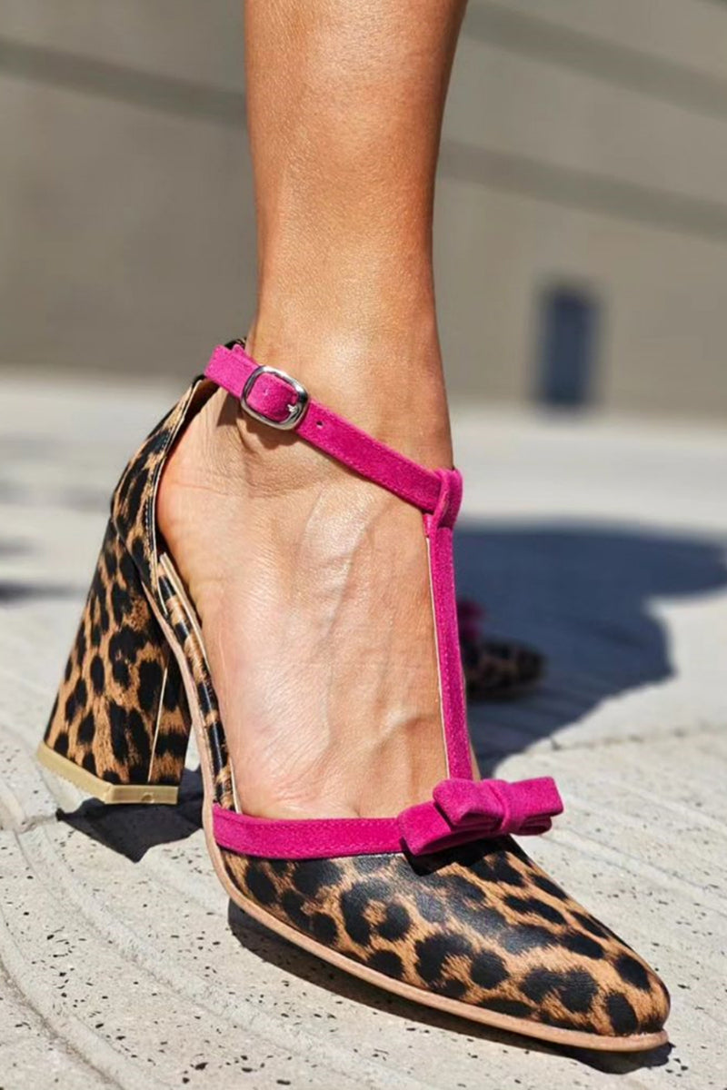 Leontina Leopard Heels
