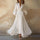 Laura - Vintage-Inspired White V-Neck Maxi Dress