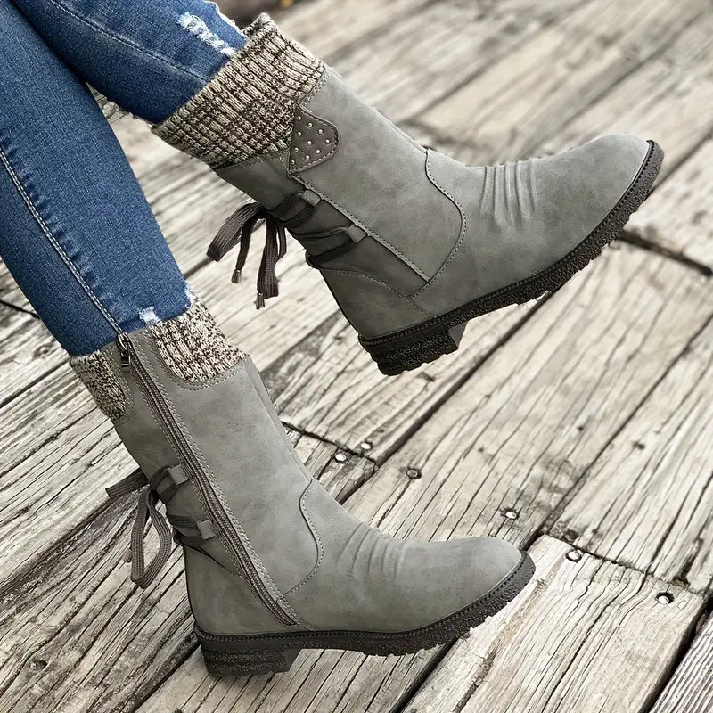 SELENE™ RETRO BLACK CHELSEA BOOTS