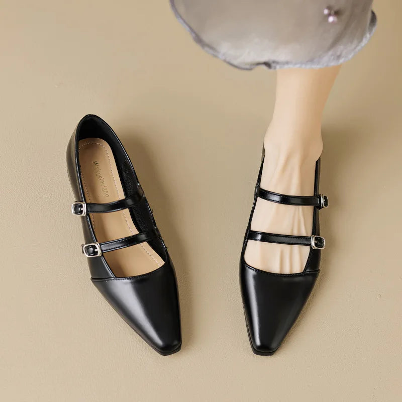 Casual Mary Jane Pointed Shoes