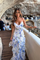 Gloria - Floral Cut-Out Split Beach Maxi Dress
