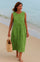 Franca | Elegant Sleeveless Cotton Dress with Pockets