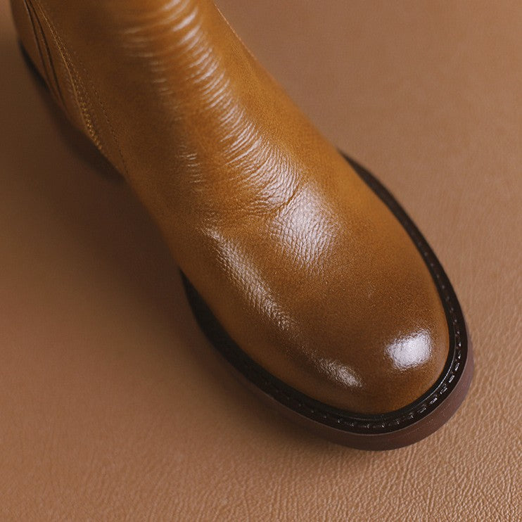 Norwen Stacked-Heel Boots