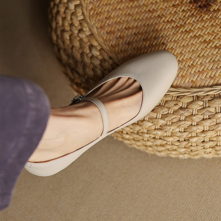 Caelen Leather Block Heels