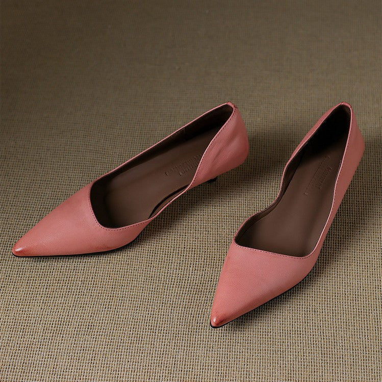 Orlisse Leather Heels