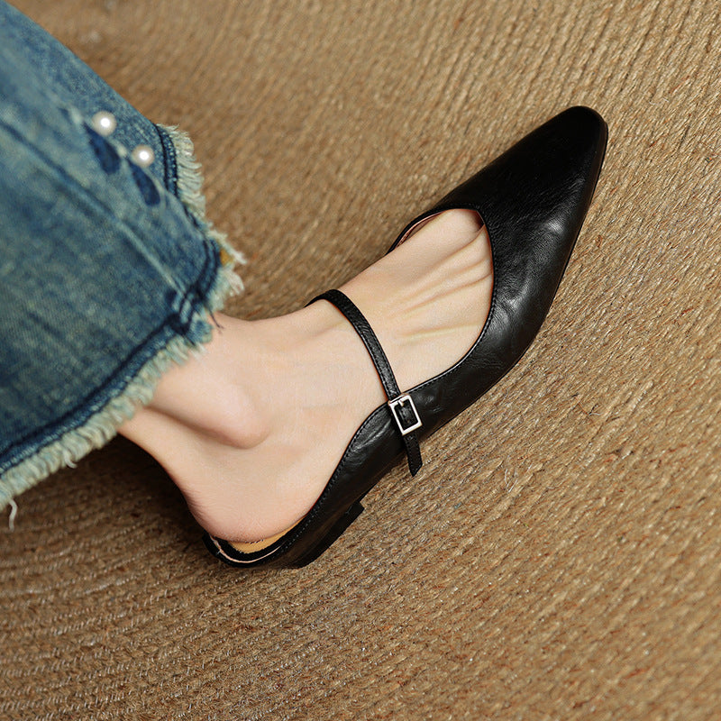 Envara Leather Mules