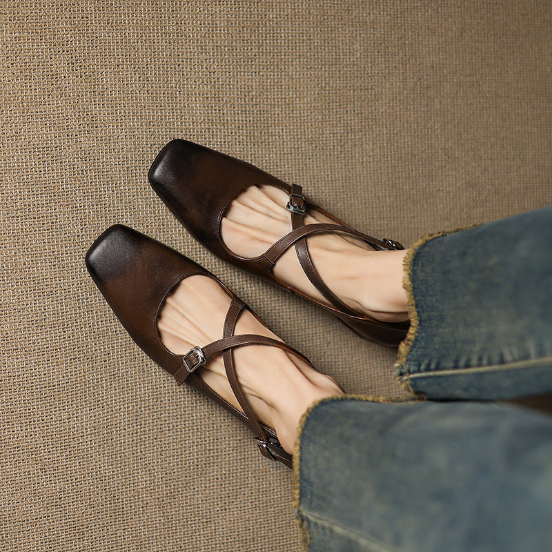 Marvane Leather Heels