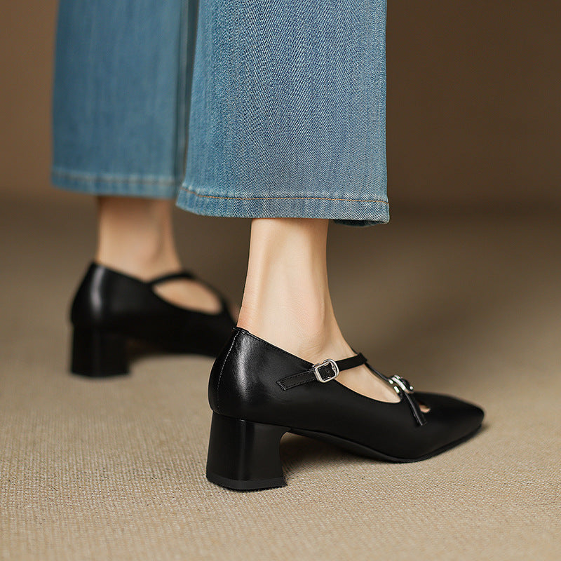 Marvane Leather Heels