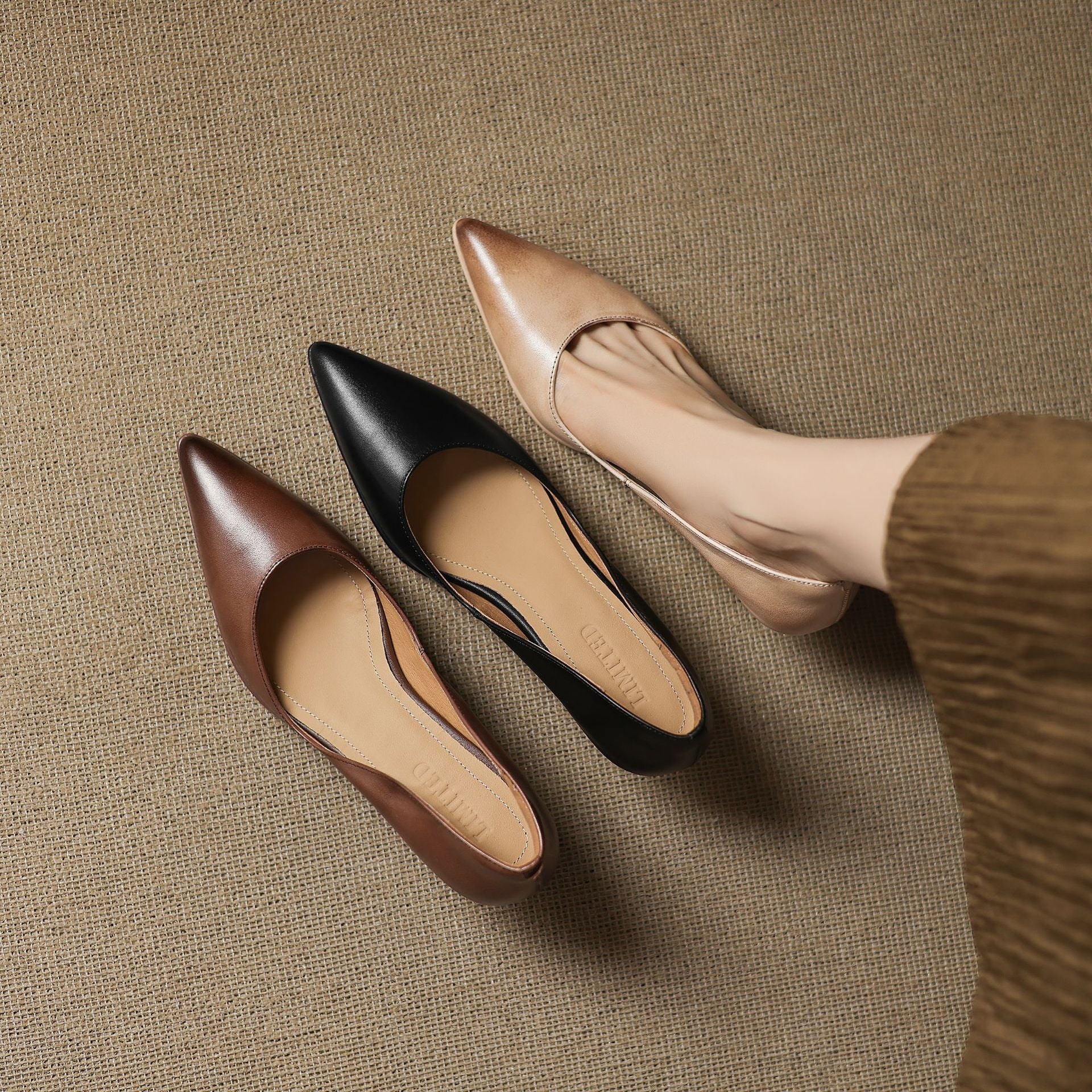 Calenne Leather Heels