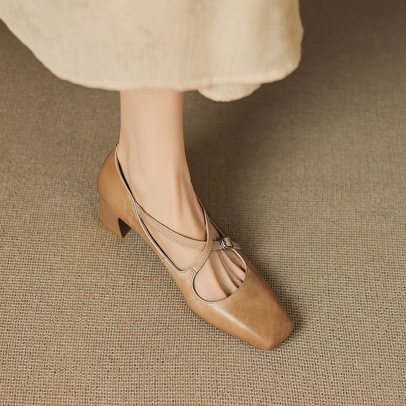 Marvane Leather Heels