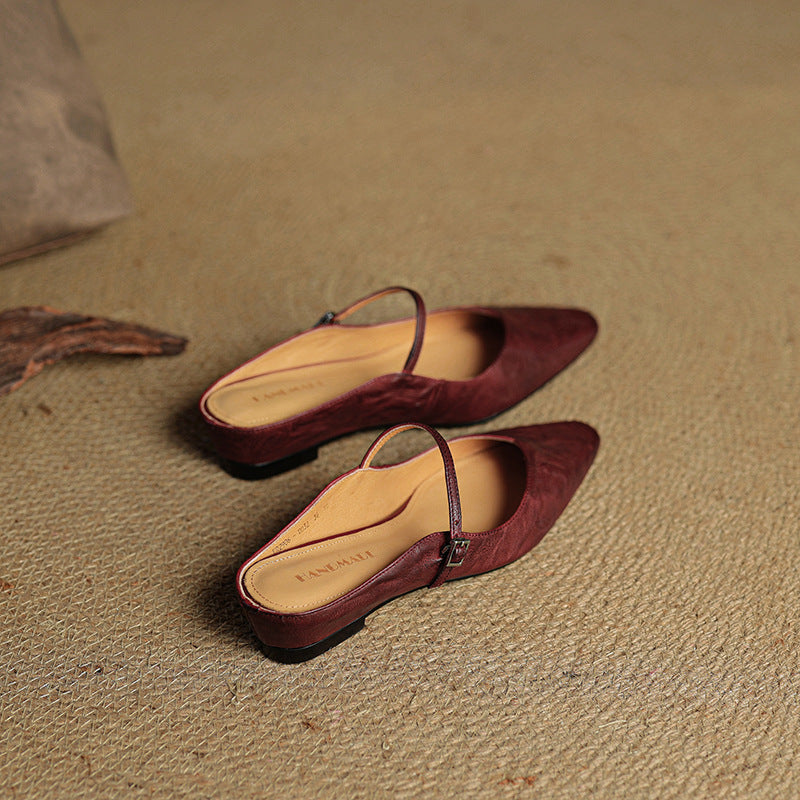 Envara Leather Mules