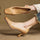 Elviera Square Leather Heels