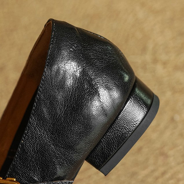 Eloria Lambskin Mary Janes