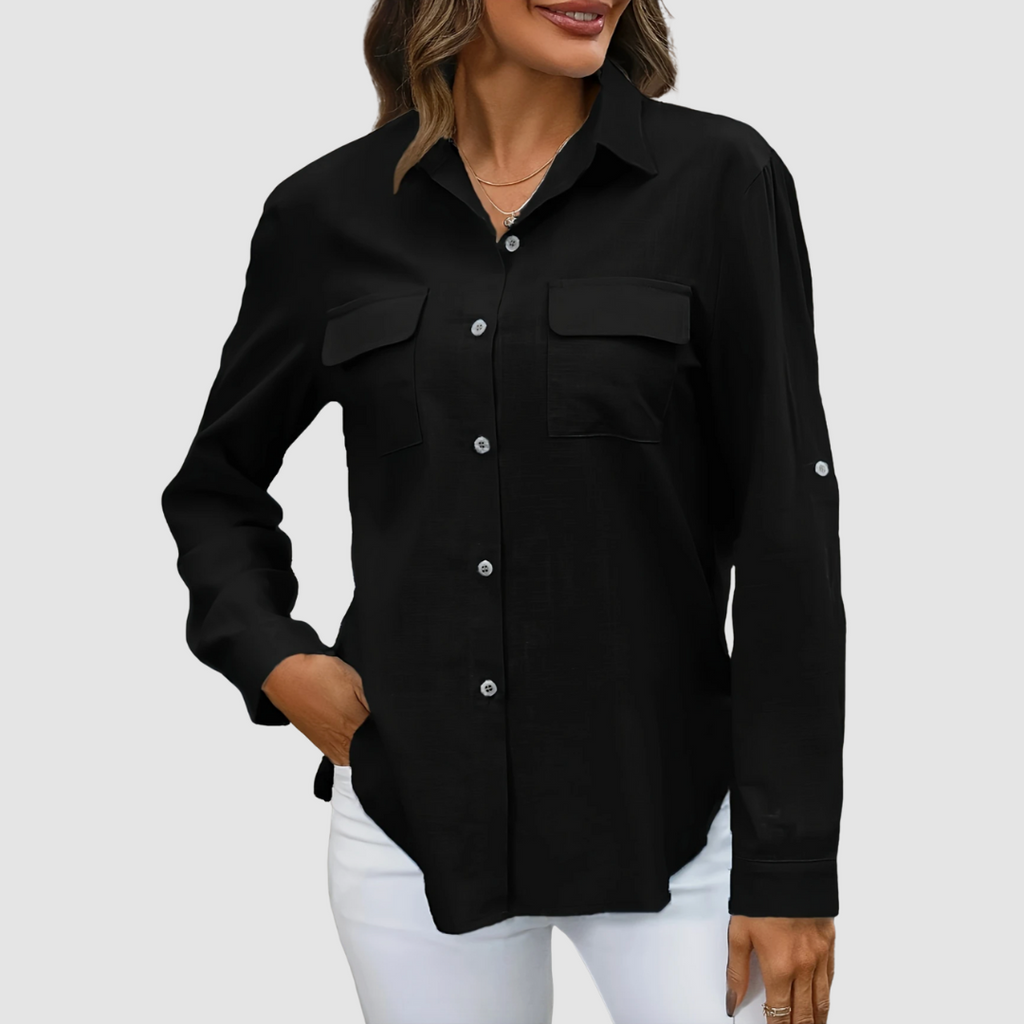 Celest™ Elegant pocket blouse