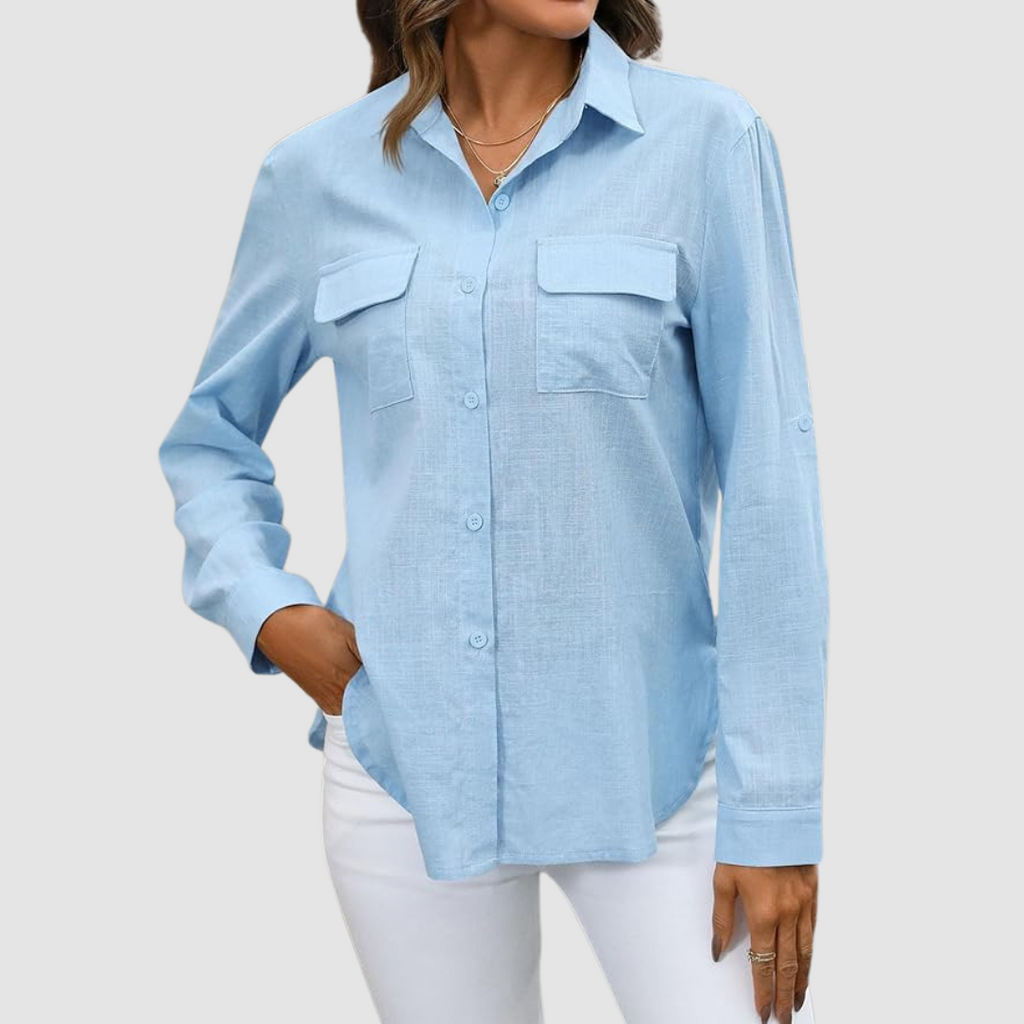 Celest™ Elegant pocket blouse