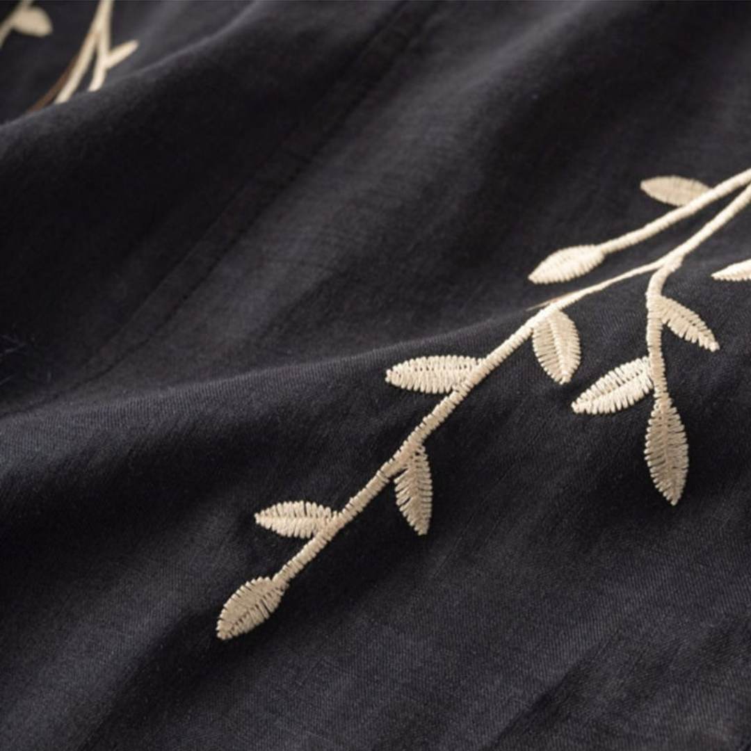 Margarita™ Loose Retro Cotton-Linen Top