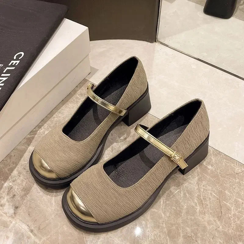 Chunky Heels Mary Janes