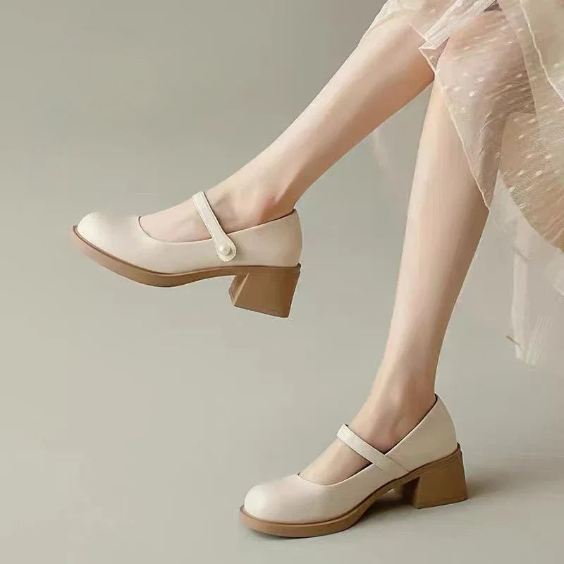 Chunky Heel Mary Janes