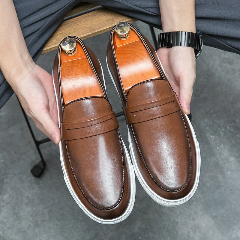 Reyes Authentic Leather Loafers
