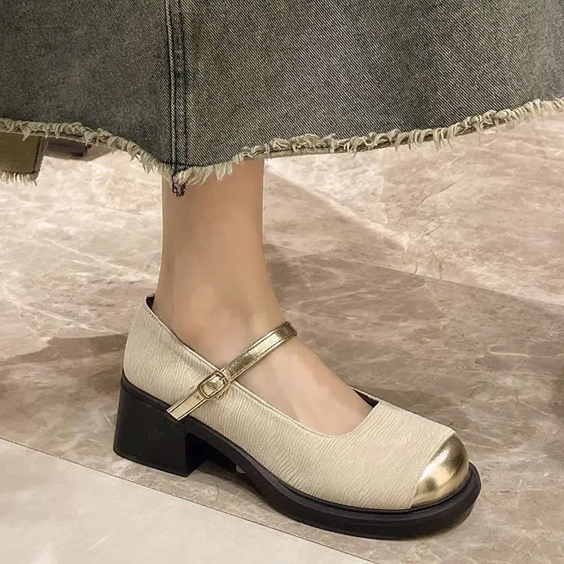 Chunky Heels Mary Janes
