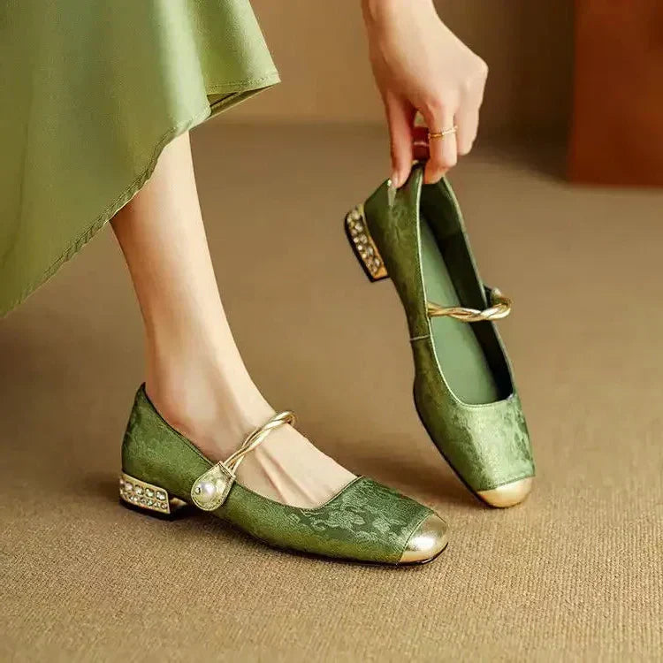 Mestelle Leather Mary Janes