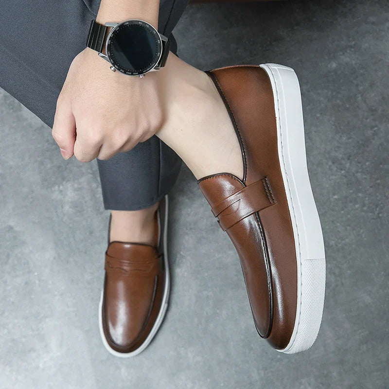 Reyes Authentic Leather Loafers