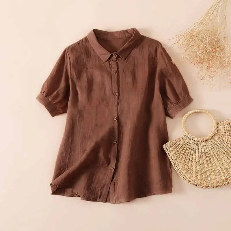 Pamela™ Casual Button-Up Shirt