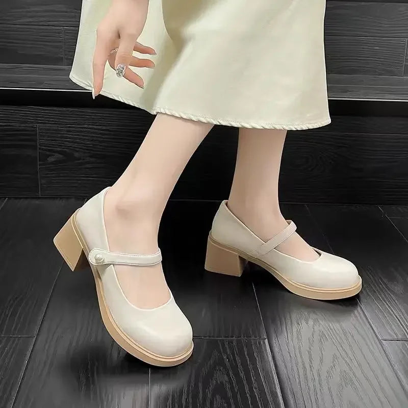 Chunky Heel Mary Janes
