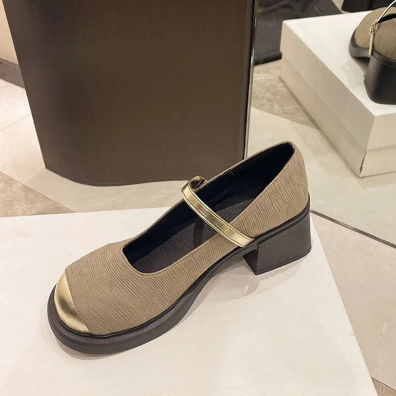 Chunky Heels Mary Janes