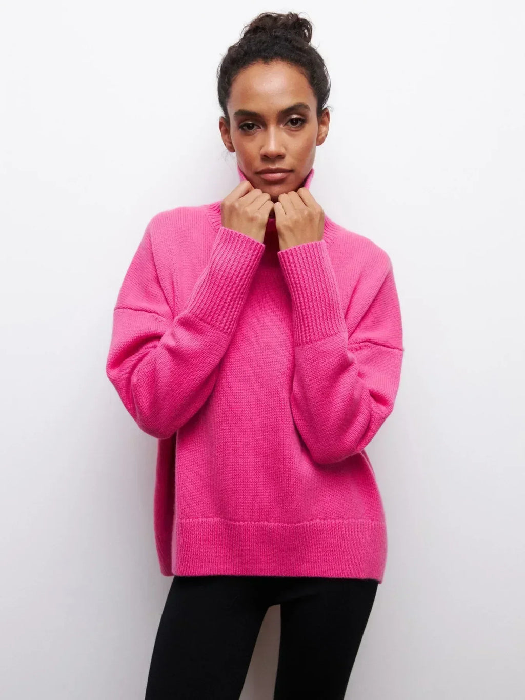 Eden - Elegant Oversized Turtleneck Knit Sweater
