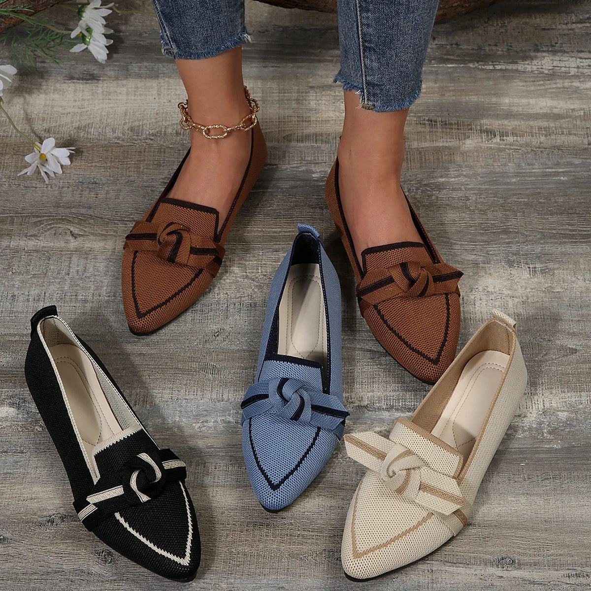 Nellie™ | Casual Pointed Toe Slip-On