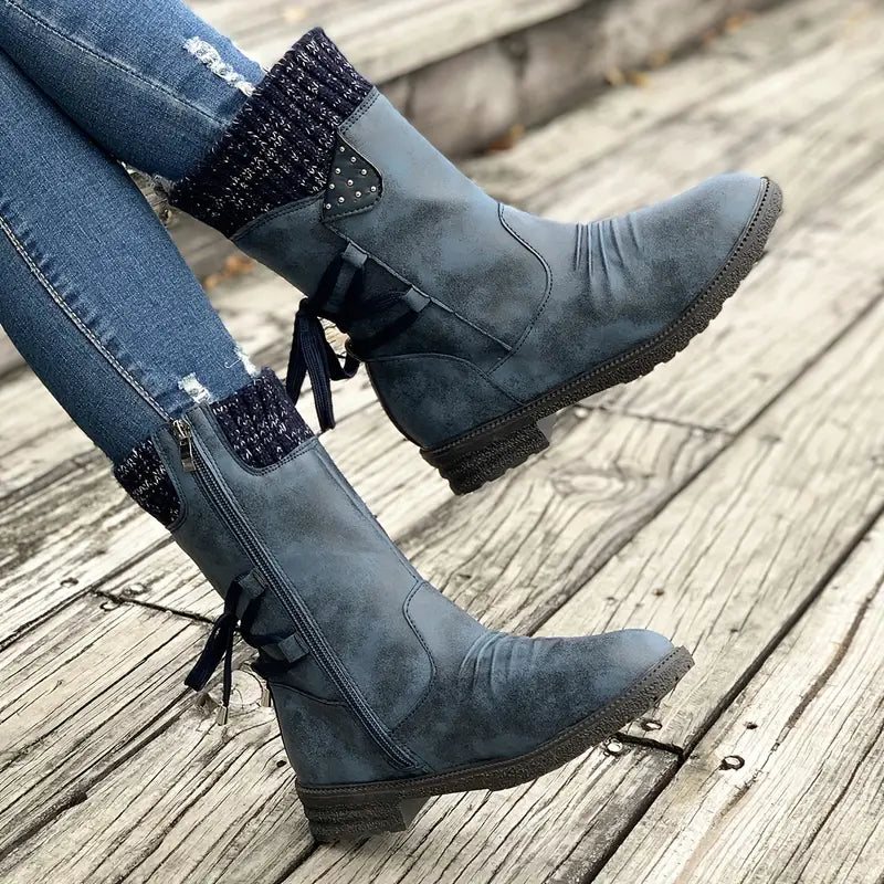 SELENE™ RETRO BLACK CHELSEA BOOTS