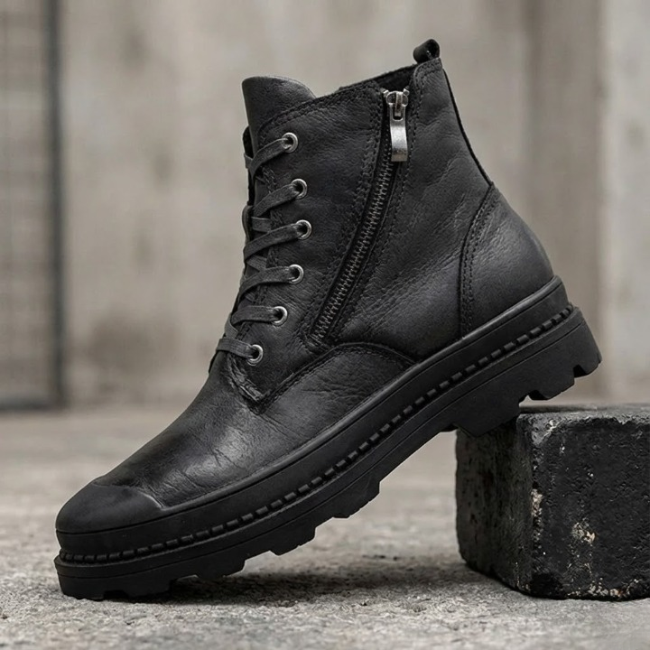 Anthony Genuine Leather Zip-Boot