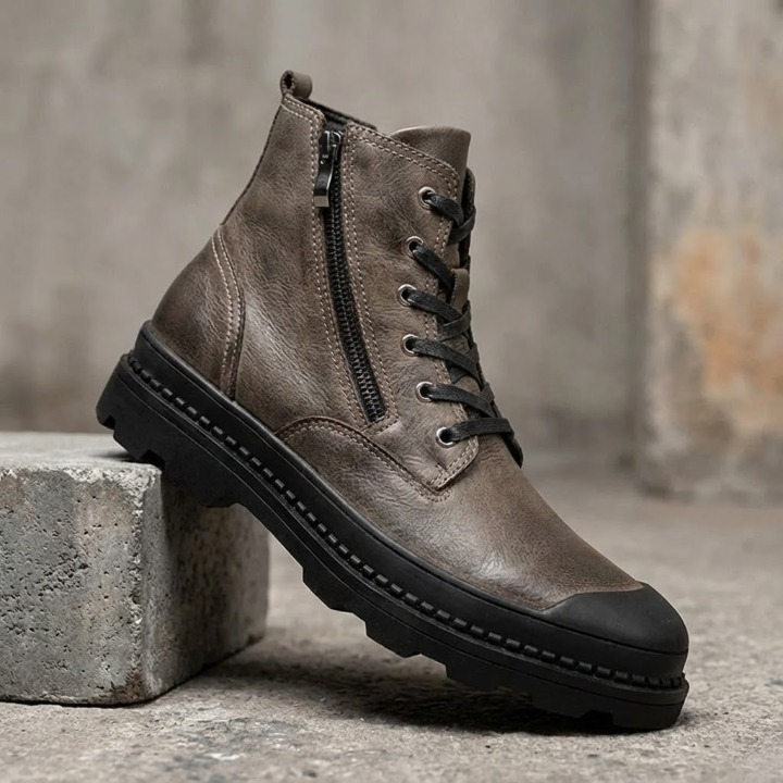 Anthony Genuine Leather Zip-Boot