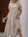 Harriet - Casual Round Neck Dress With Ruffle Detail