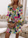 Tabitha - Romantic Floral Print V-Neck Mini Dress
