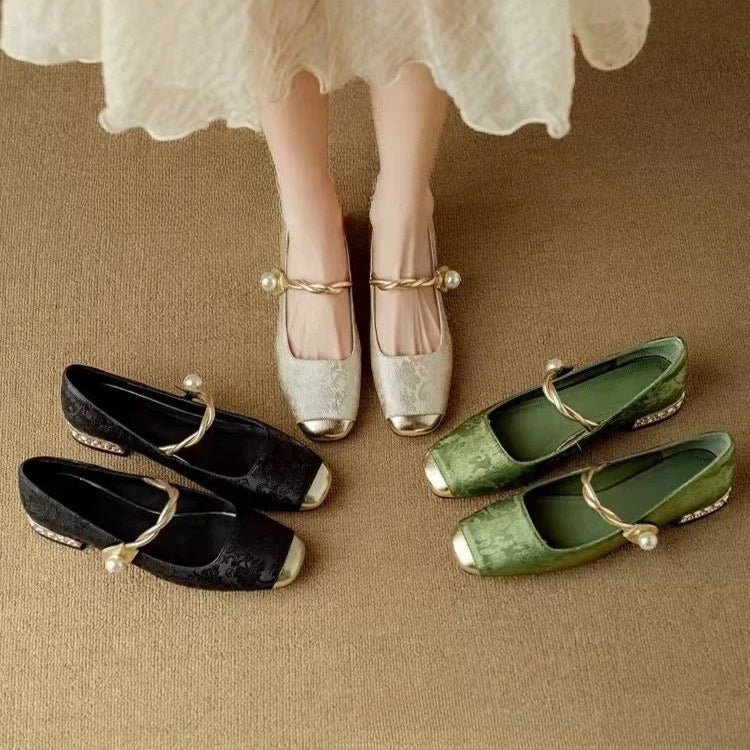 Mestelle Leather Mary Janes