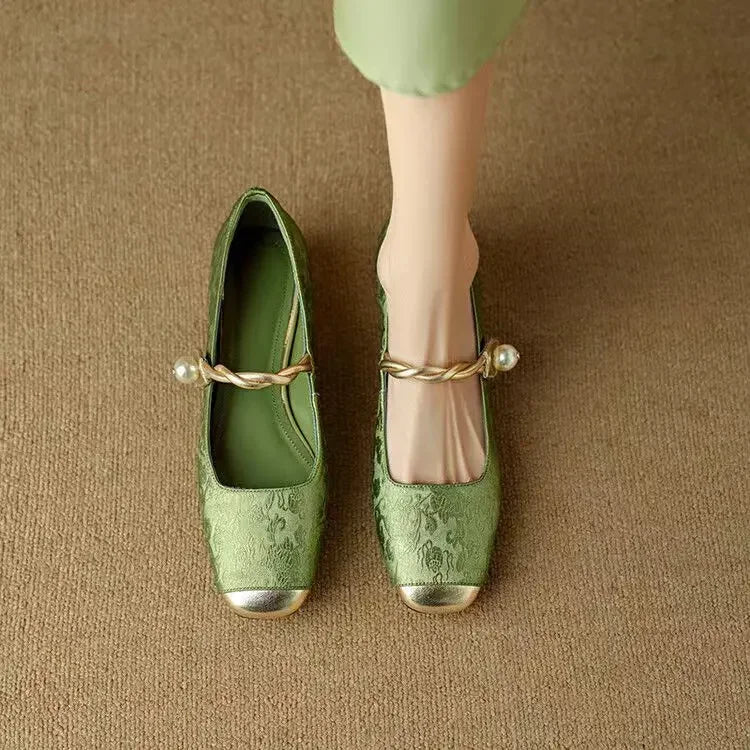 Mestelle Leather Mary Janes