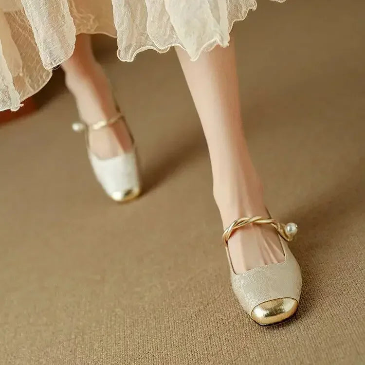 Mestelle Leather Mary Janes