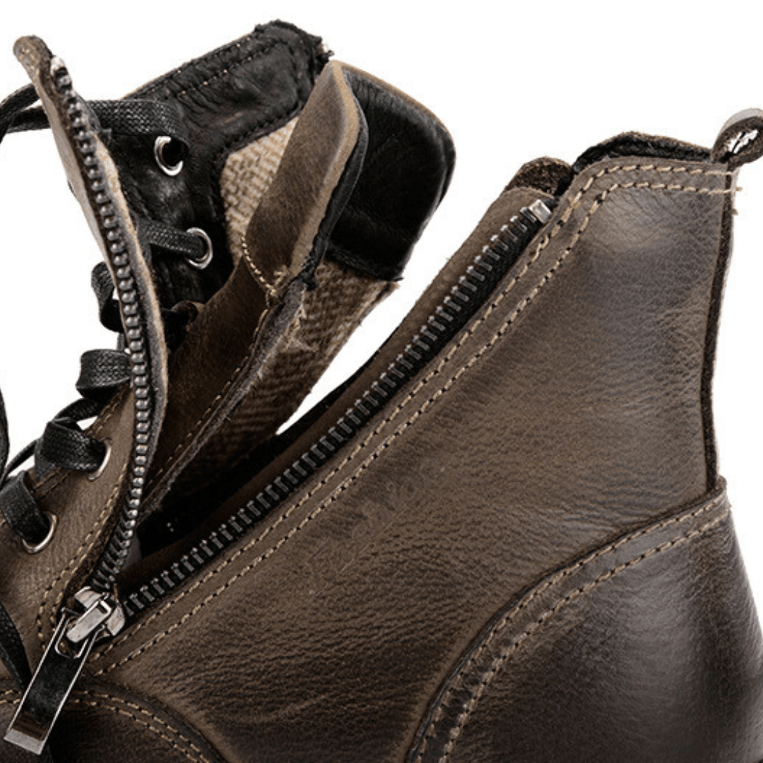 Anthony Genuine Leather Zip-Boot