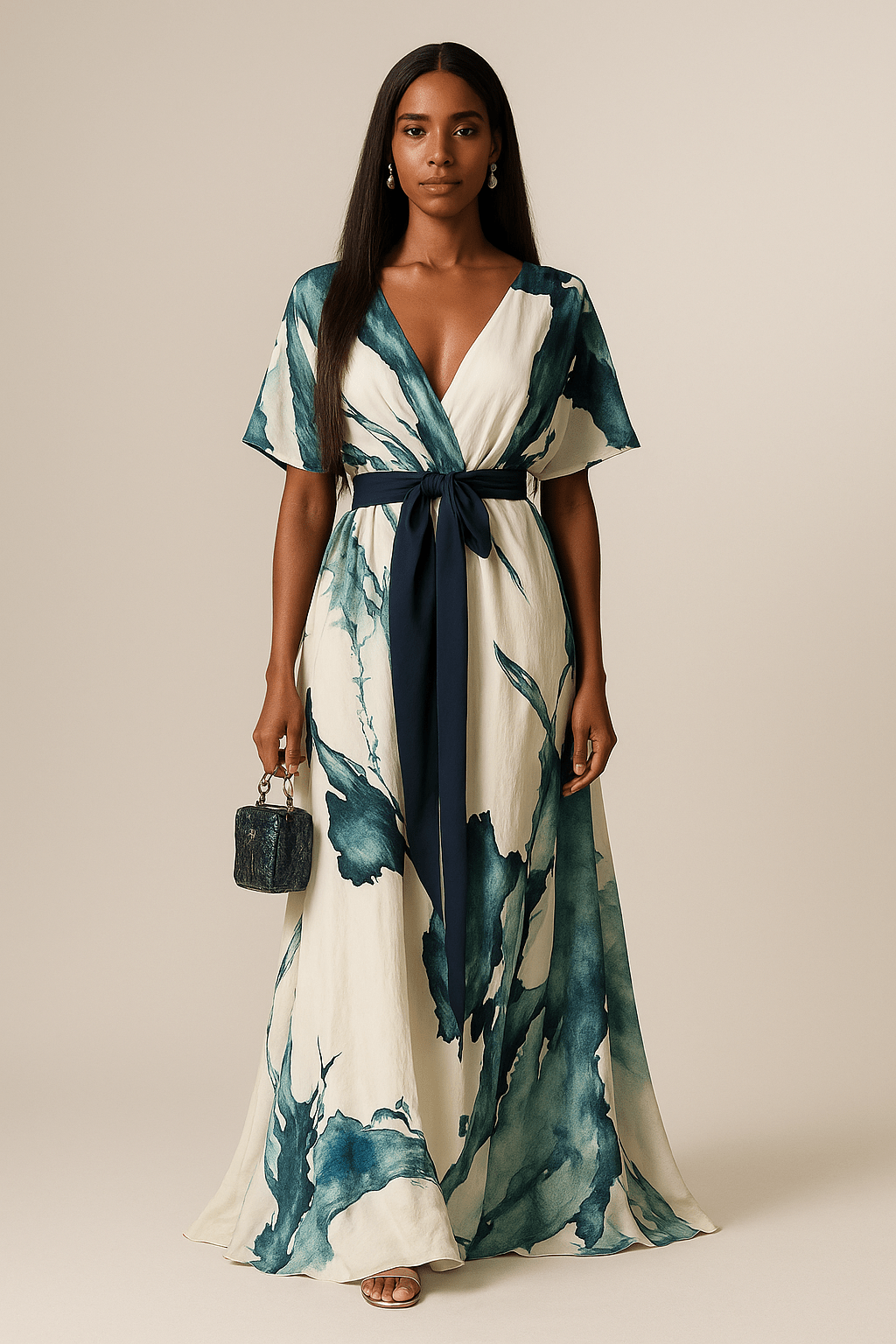 Serene™ Elegant Artistic Maxi Dress