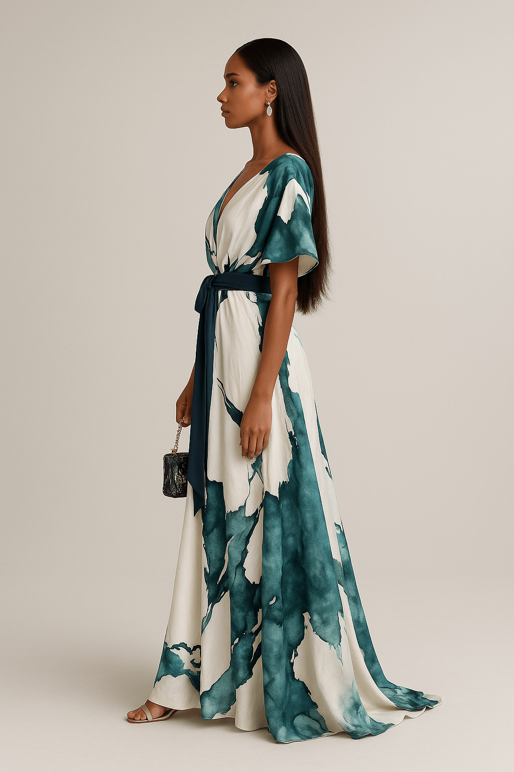 Serene™ Elegant Artistic Maxi Dress
